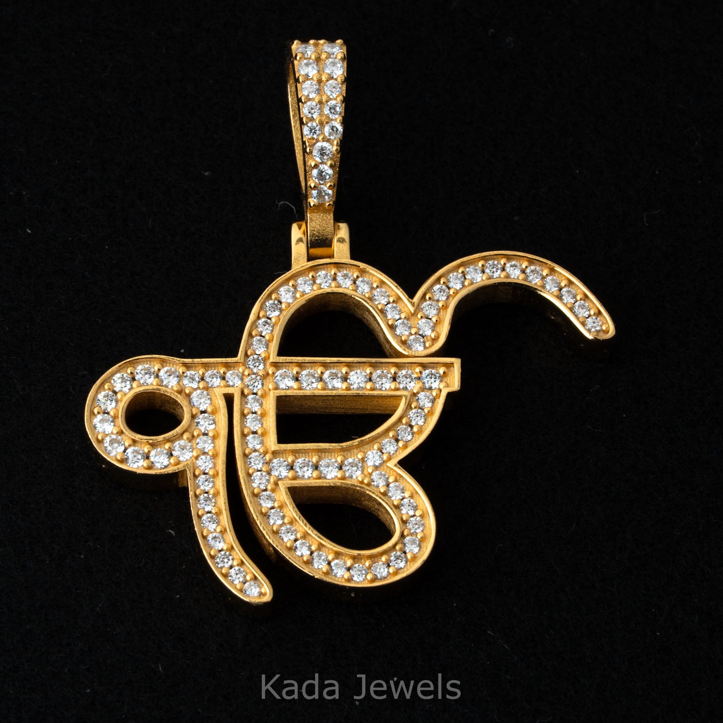 Ik Onkar Moissanite Pendant (925 Silver – Made to Order)