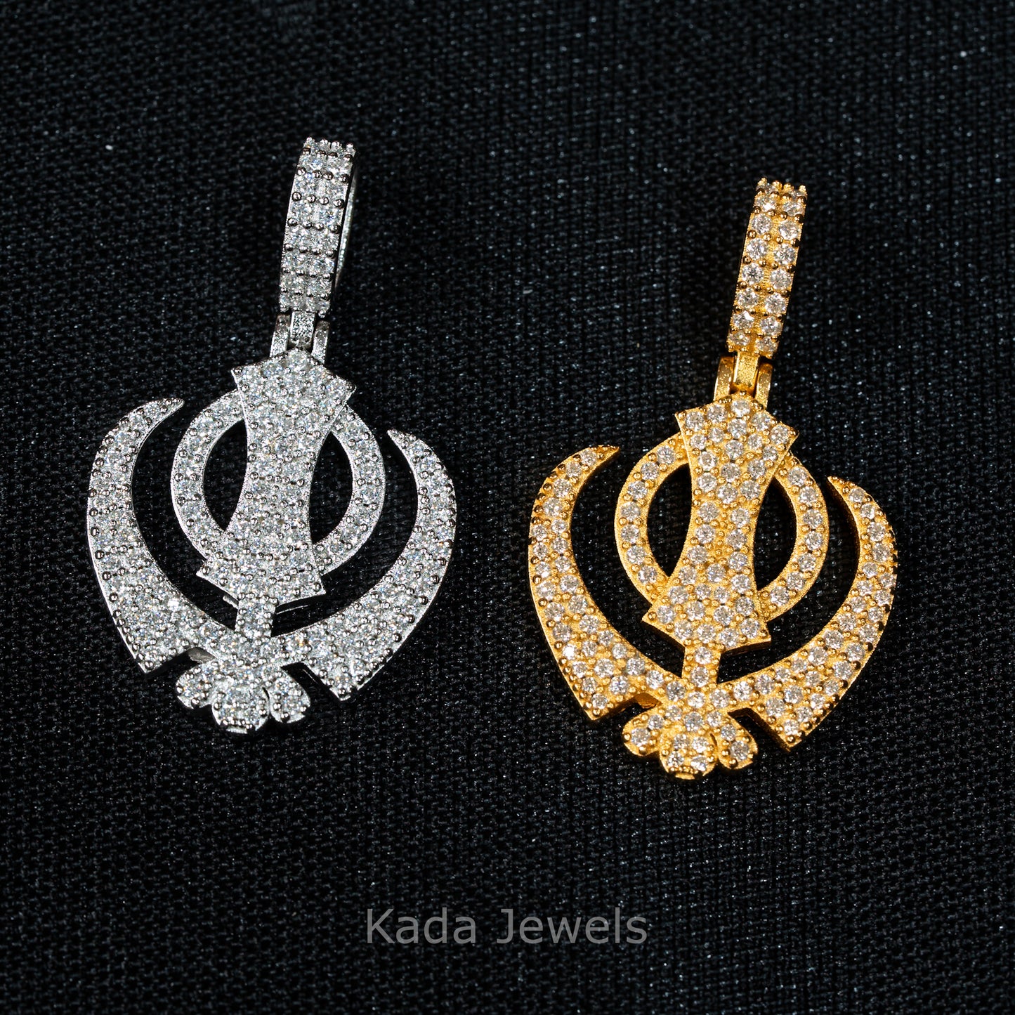 Moissanite Khanda Pendant