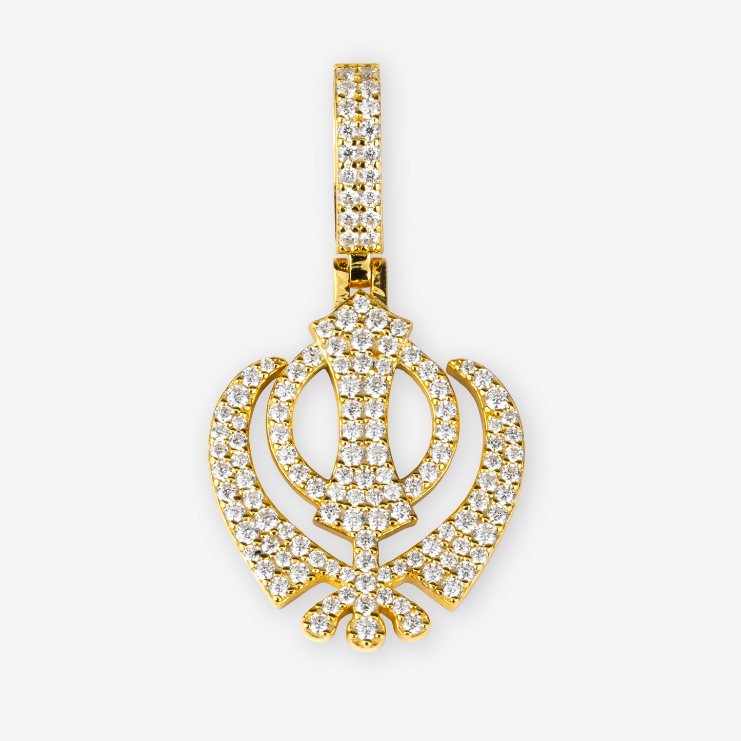 Moissanite Khanda Pendant, New Edition
